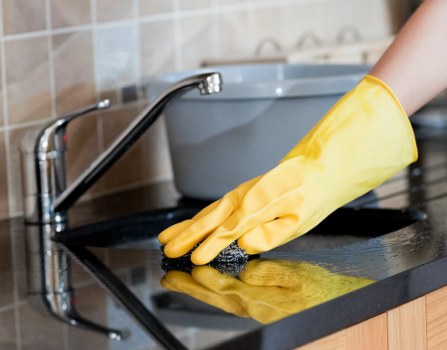 Professional upholstery cleaning for a sofa in an N1 home