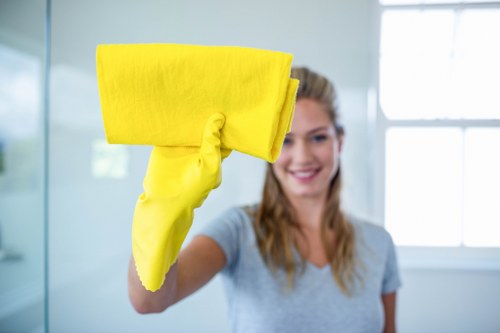 End of tenancy cleaning preparation in a North London property