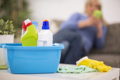After builders cleaning service preparing an N1 property for use