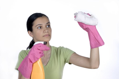 Cleaning team assessing a service concern note