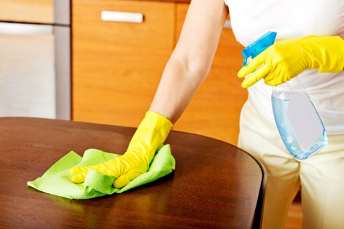 Manager reviewing carpet cleaning complaint details